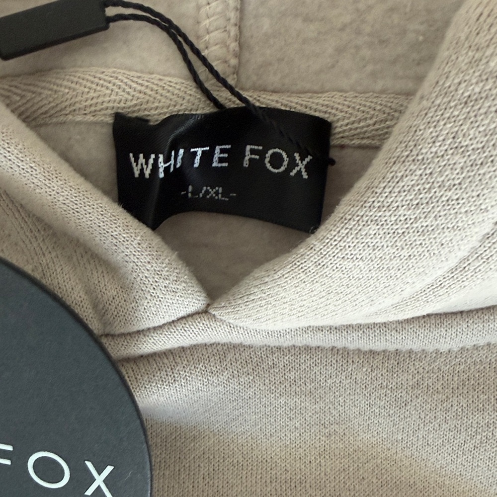Women’s White Fox Offstage Hoodie in Moon - Picture 3 of 5